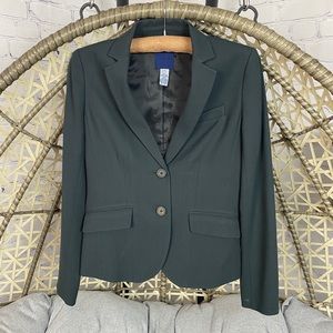 J Crew 100% Wool Blazer - Green